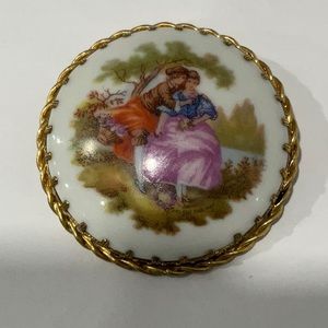 Vintage Limoges France Booch Courting Scene